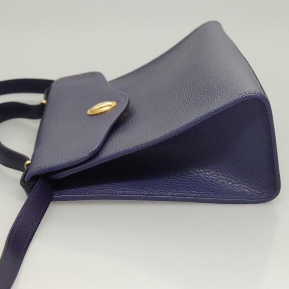 DIOR Hand Bag Leather Gold Purple Gray - Picture 5 of 13